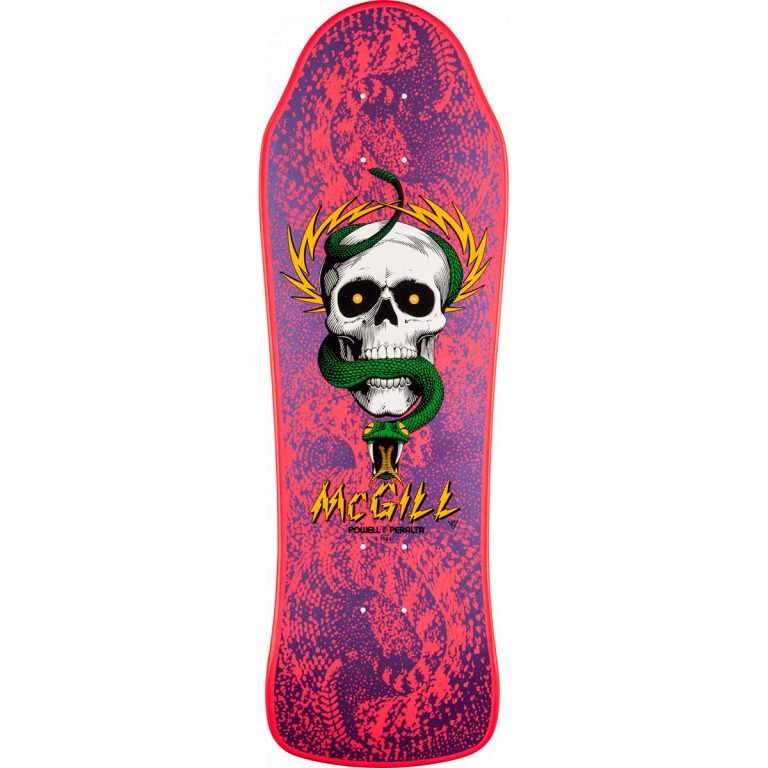 Bones Brigade Series 9 McGill Reissue Skateboard Deck Pink