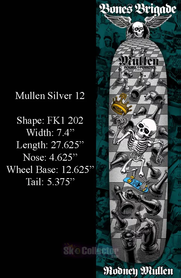 Bones Brigade Series 12 Mullen Reissue Deck Silver - Image 2