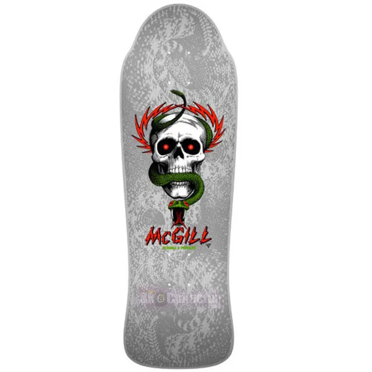 Bones Brigade Series 12 McGill Reissue Deck Silver