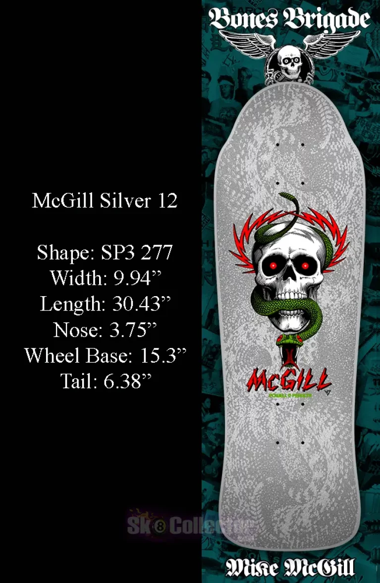 Bones Brigade Series 12 McGill Reissue Deck Silver - Image 2