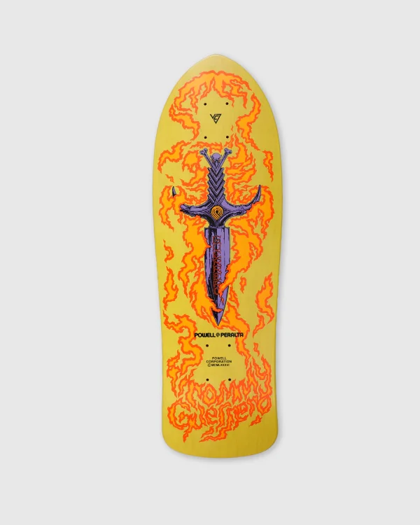 POWELL PERALTA BONES BRIGADE SERIES 15 TOMMY GUERRERO SHAPE 233 DECK YELLOW