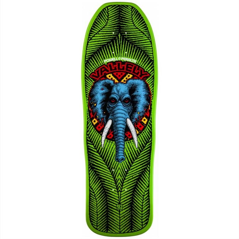 POWELL PERALTA MIKE VALLELY ELEPHANT REISSUE DECK 9.85″ X 30″ LIME GREEN