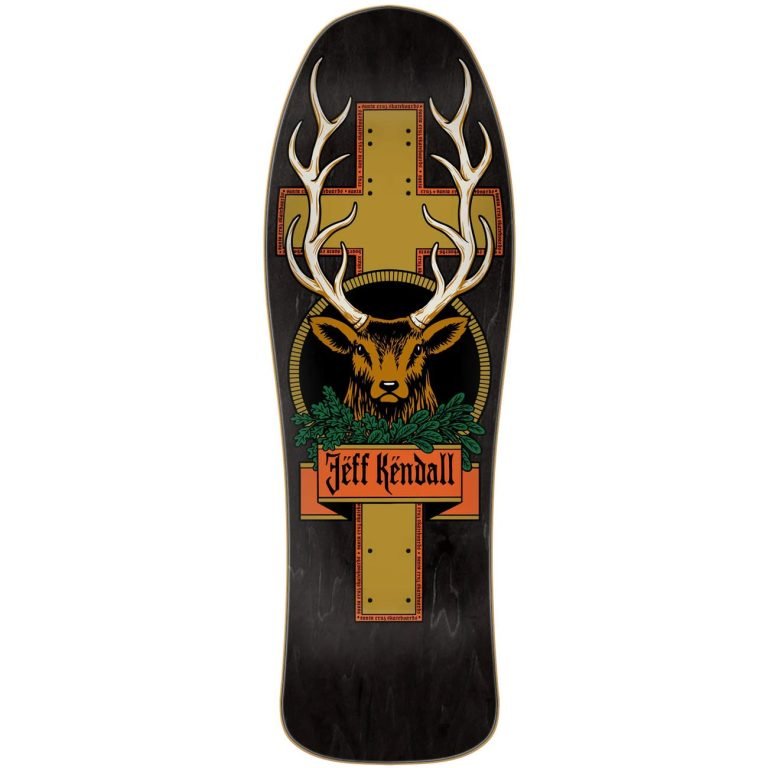 SANTA CRUZ JÄGERMEISTER KENDALL DEER REISSUE SHAPED DECK 10.18″ X 30.99″ BROWN