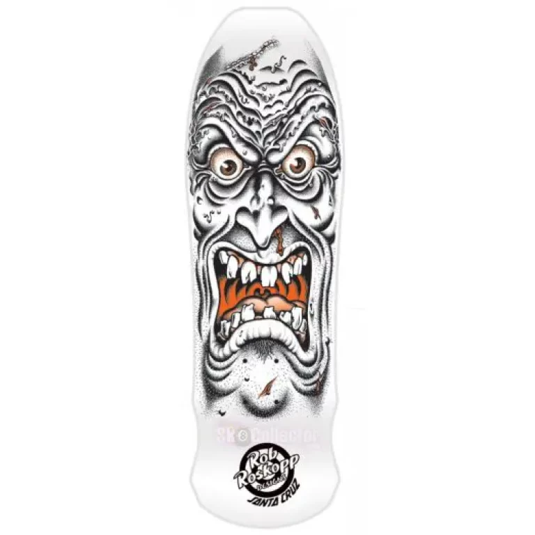 Santa Cruz Roskopp Face Reissue Deck White