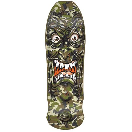Santa Cruz Roskopp Face Reissue Skateboard Deck Camo