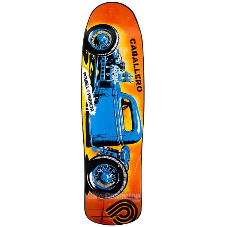 Powell Peralta Caballero Hot Rod Reissue Deck Blue - Image 2